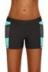 Sexy Mint Side Mesh Insert Sports Boardshort